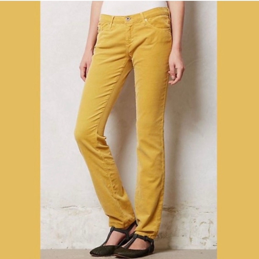 AG Adriano Goldschmied Women's Mustard Corduroys